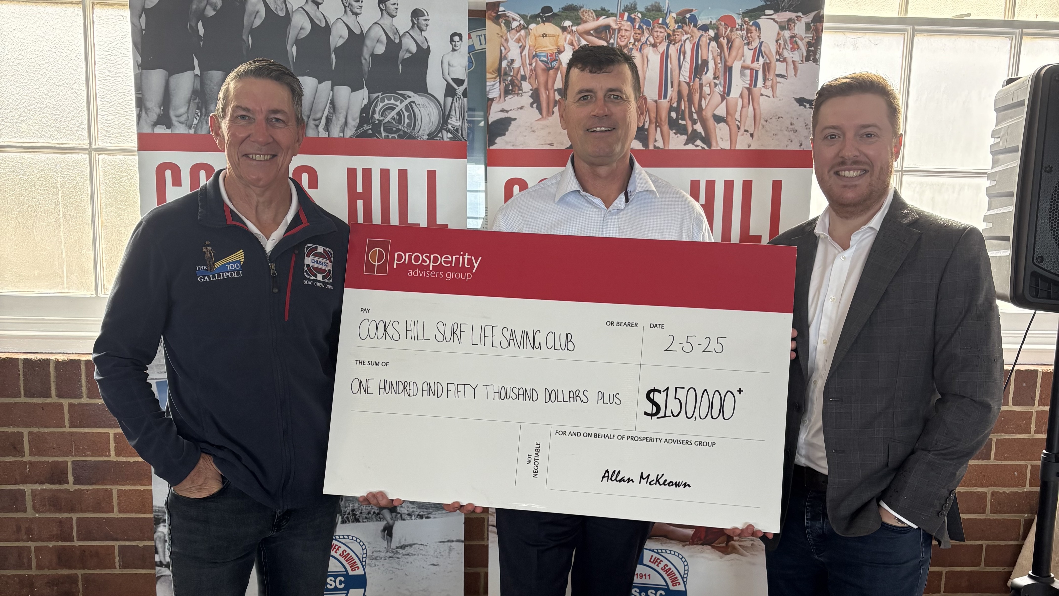Prosperity Advisers Group and Cooks Hill Surf Club Celebrate 30-Year Partnership