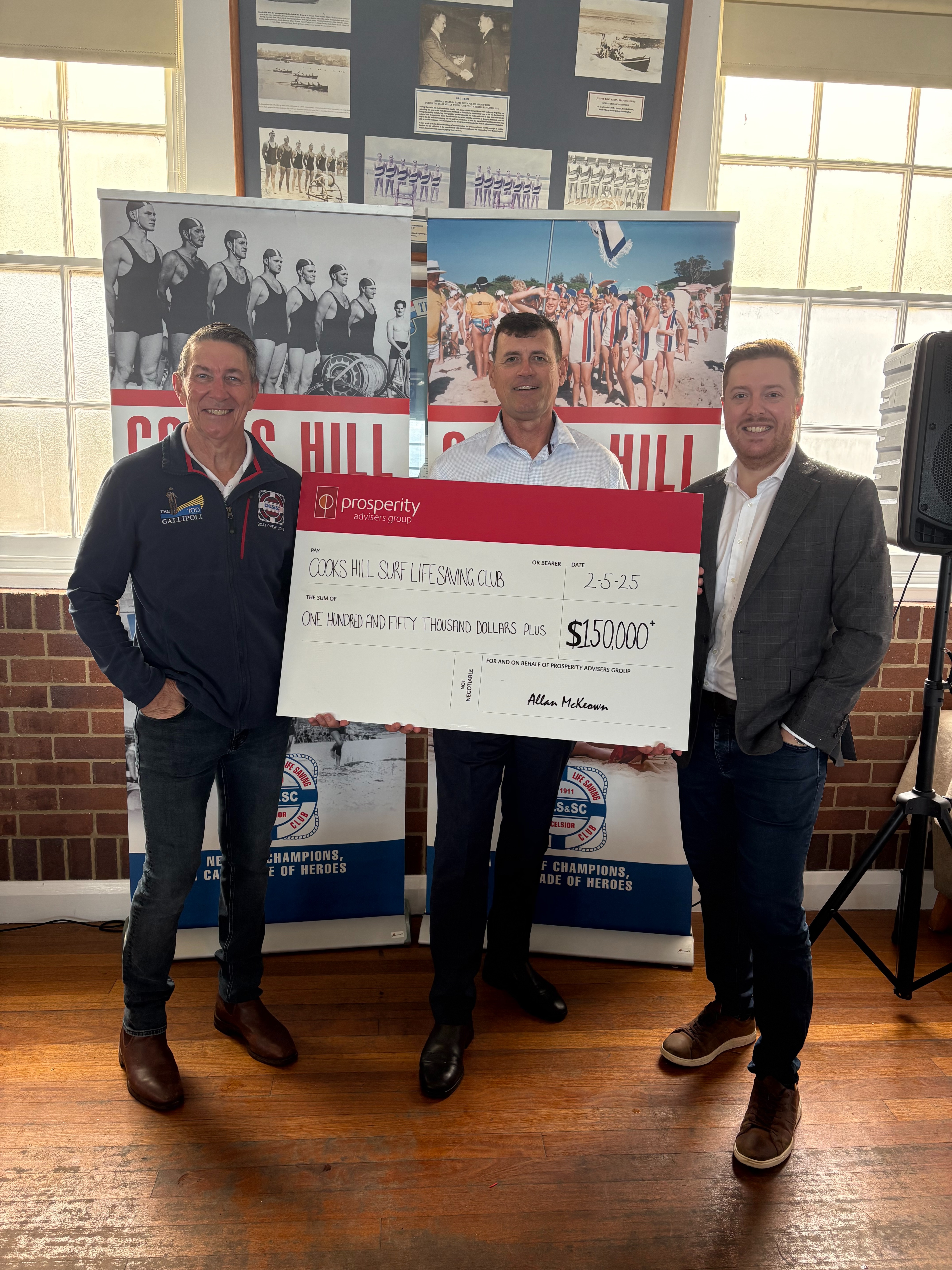 Prosperity Advisers Group and Cooks Hill Surf Club Celebrate 20-Year Partnership Image